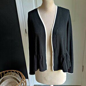 NWOT! OPEN SOFT KNIT RUFFLE HEM SWEATER